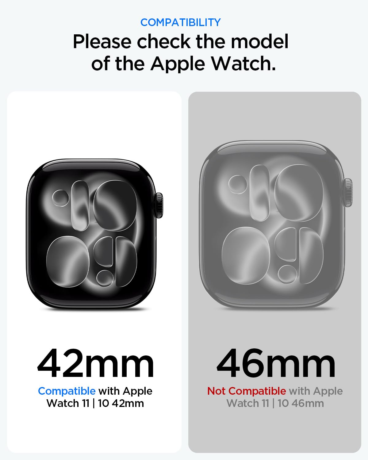 Spigen Thin Fit 360 Apple Watch Series 11/10 42mm Waterproof Case - Black - image 2