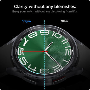 Spigen Galaxy Watch 6 Classic 47mm Screen Protector - Glas.tR EZ Fit (2 Pack) - Clear - image 6