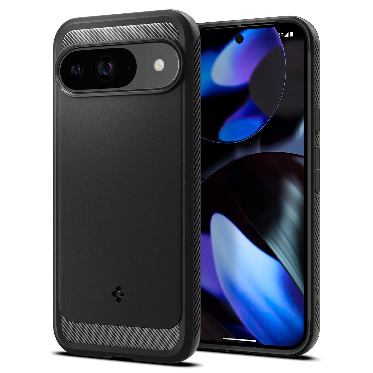 Spigen Rugged Armor Google Pixel 9 Pro / Pixel 9 Phone Case - Matte Black - image 1