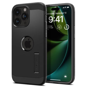 Spigen Tough Armor (MagFit) case for iPhone 15 Pro Max in Black – product image