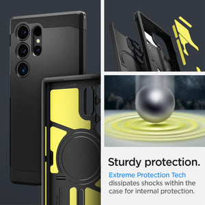 Spigen Galaxy S24 Ultra Case - Tough Armor MagFit - Black - Black - image 3