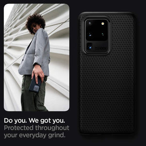 Spigen Galaxy S20 Ultra Case - Liquid Air - Matte Black - image 5