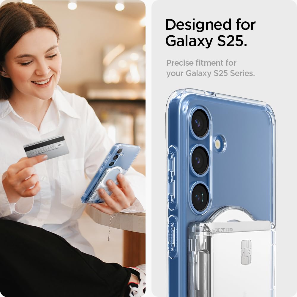 Spigen Ultra Hybrid MagFit 3-Card Wallet - Crystal Clear - image 3