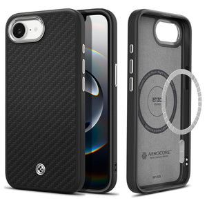 Spigen iPhone 17e / 16e Case Enzo Aramid MagFit - Matte Black - image 1