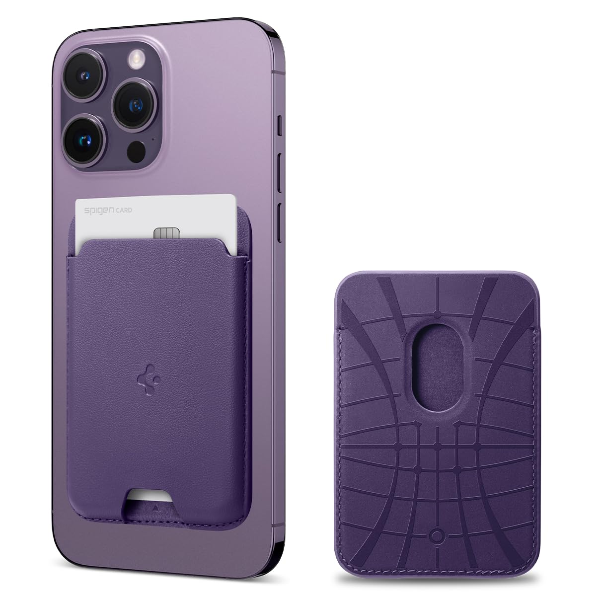 Spigen Valentinus MagSafe Wallet - Purple - image 1