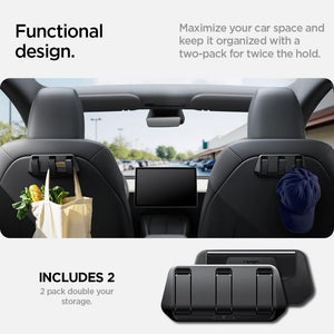 Spigen Tesla Model 3 & Model Y Legacy Seat Hooks 2-Pack - Black - image 5
