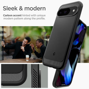 Spigen Rugged Armor Google Pixel 9 Pro / Pixel 9 Phone Case - Matte Black - image 3