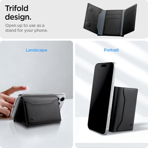 Spigen Valentinus S MagFit 7-Card Trifold Wallet - Black - image 5