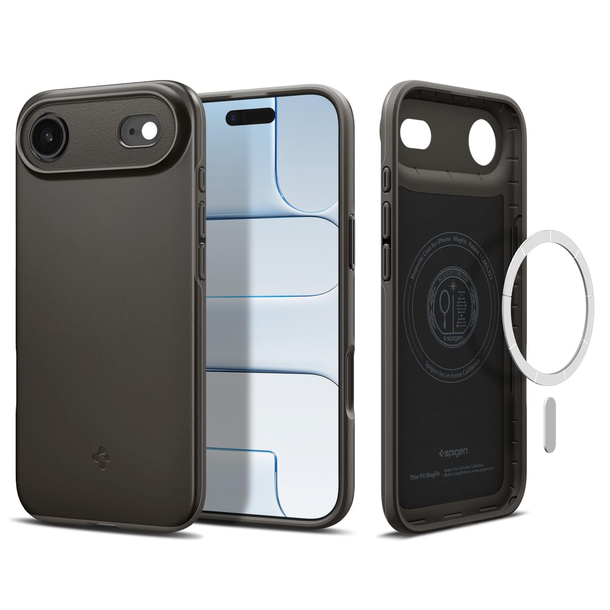 Spigen iPhone Air Case – Thin Fit (MagFit) - Gunmetal