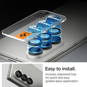 Spigen Galaxy Z Fold 7 Lens Protector - Glas.tR EZ Fit Optik Pro (2 Pack) - Black - image 5