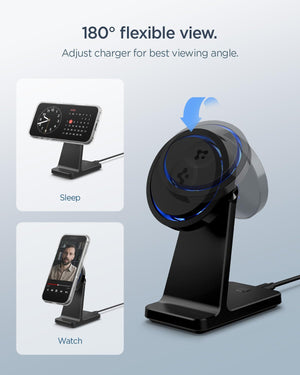Spigen OneTap Pro 3 CryoMax Qi2 15W Wireless Charging Stand - Black - image 3