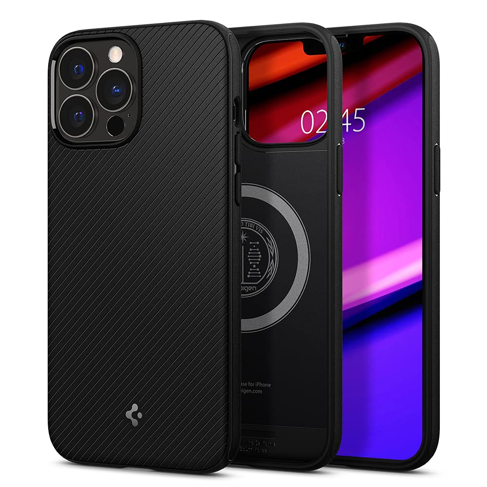 Spigen iPhone 13 Pro Max Case Mag Armor MagFit - Matte Black - image 1