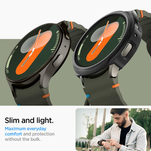 Spigen Galaxy Watch 7 40mm Case - Liquid Air - Matte Black - Matte Black - image 6