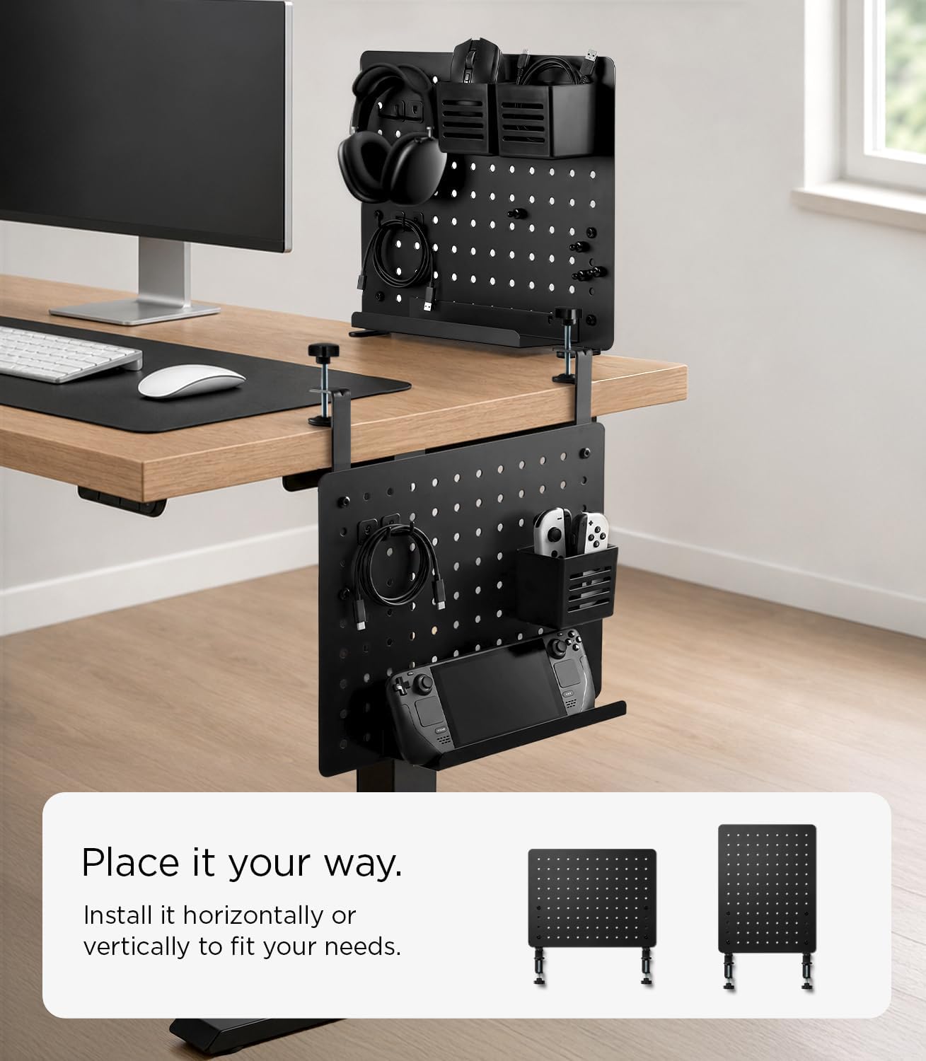 Spigen Clamp-on Desk Pegboard LD405 – Black – image 4 of 8