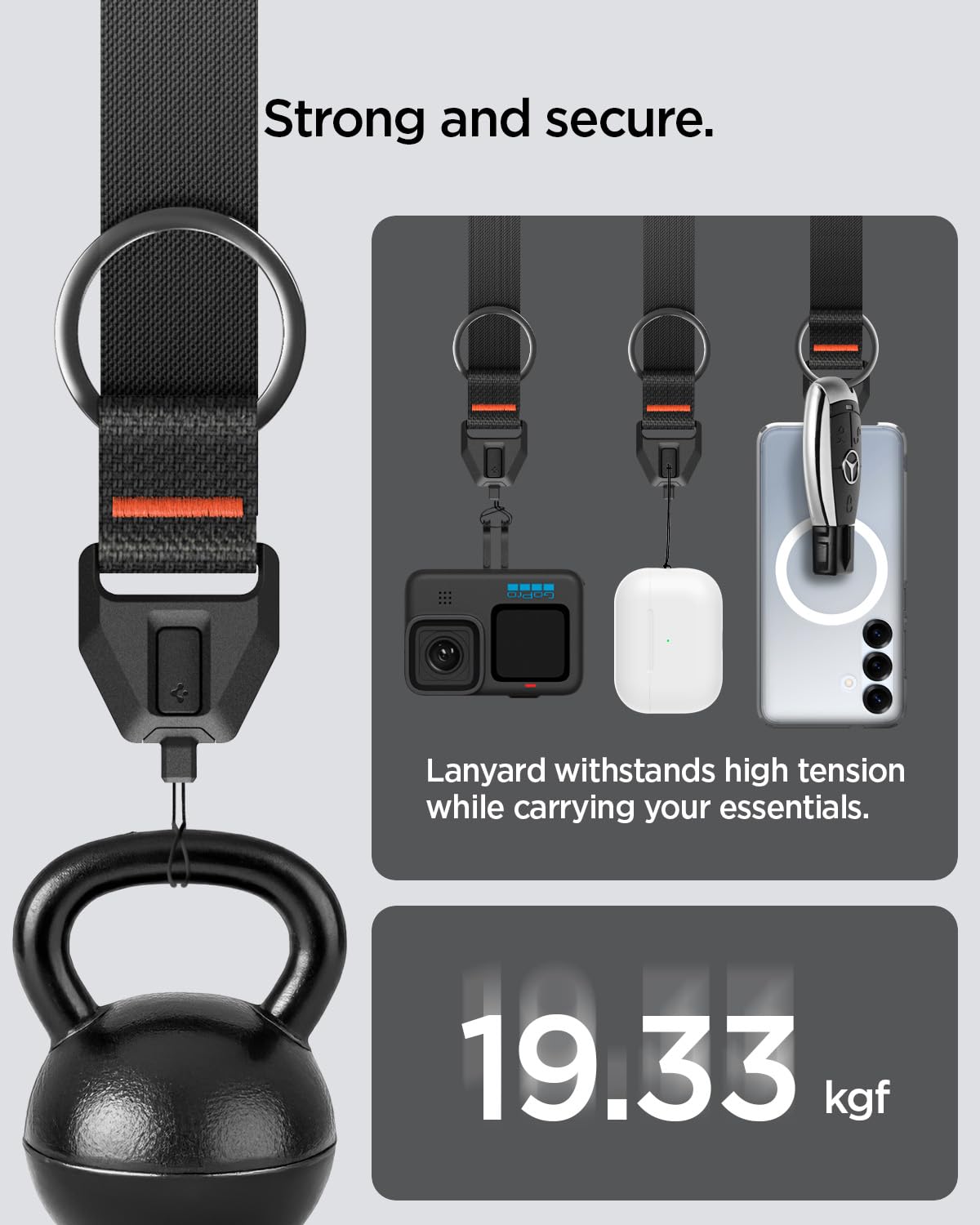 Spigen Universal Wrist Lanyard + ConTag - Black - image 4