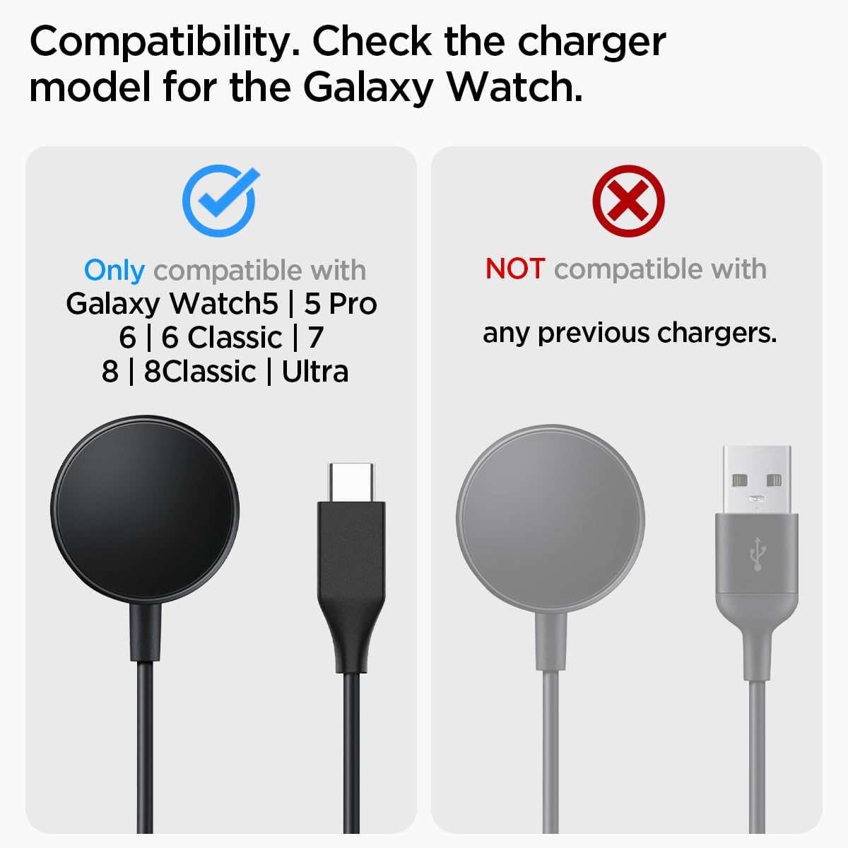 Spigen Galaxy Watch Charger Stand - S353 - Black - image 2