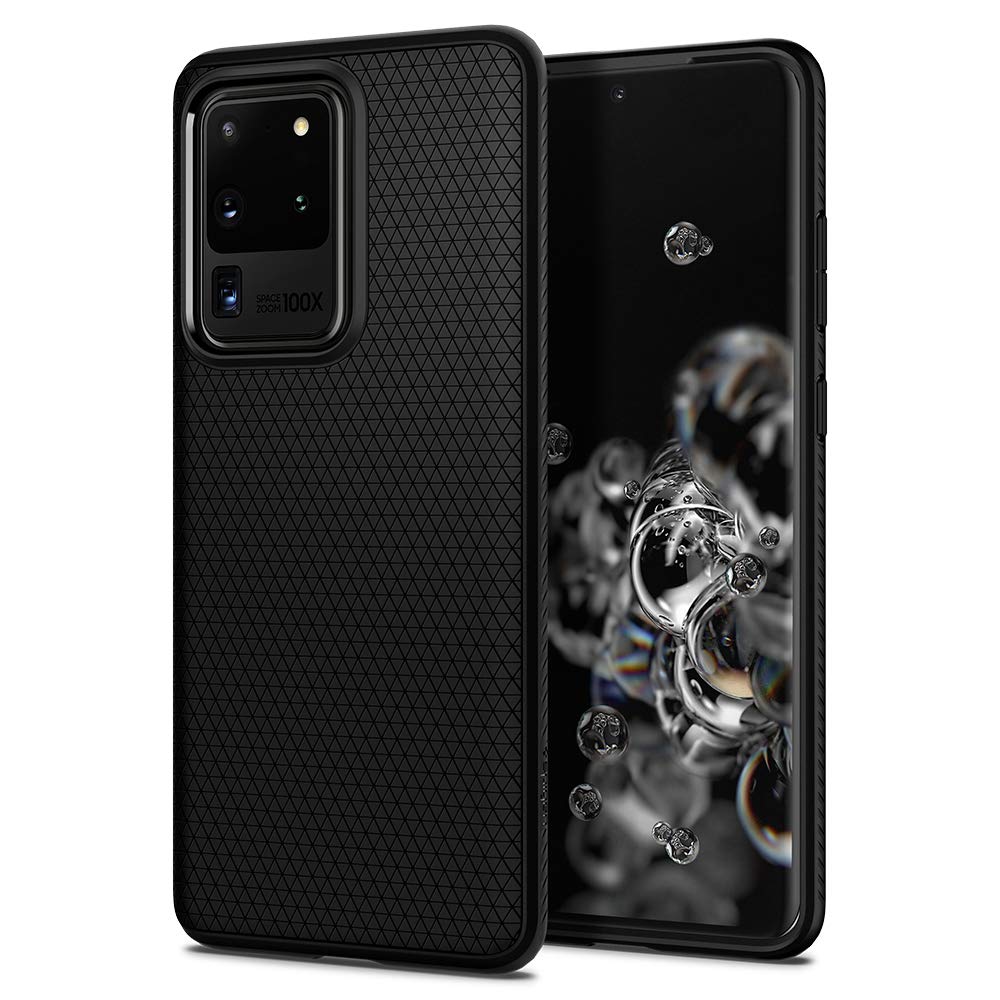 Spigen Galaxy S20 Ultra Case - Liquid Air - Matte Black - image 1