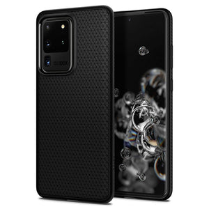 Spigen Galaxy S20 Ultra Case - Liquid Air - Matte Black - image 1