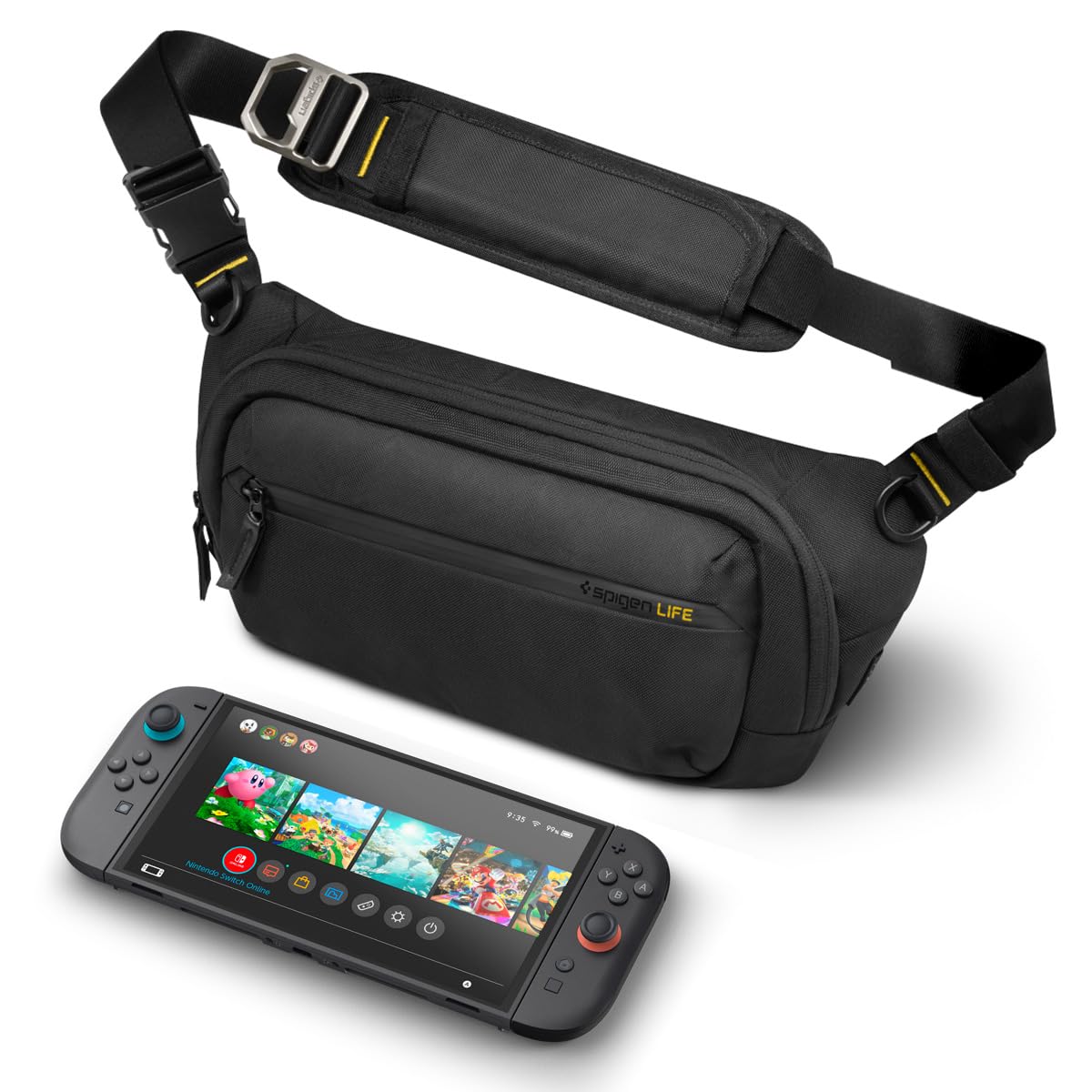 Spigen Klasden KD410 Handheld Gaming Sling Bag - Black - image 1