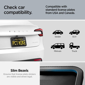 Spigen Universal US License Plate Frame with Installation Kit - Black - image 4