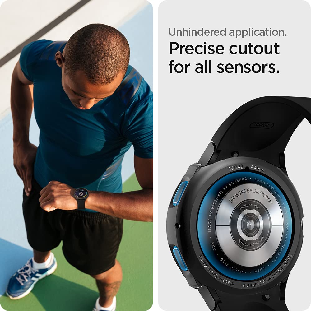 Spigen Galaxy Watch 5 / 4 44mm Case - Liquid Air - Matte Black – image 5