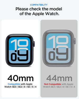 Spigen Thin Fit 360 Apple Watch SE 3/2 40mm Waterproof Case - Black - image 2