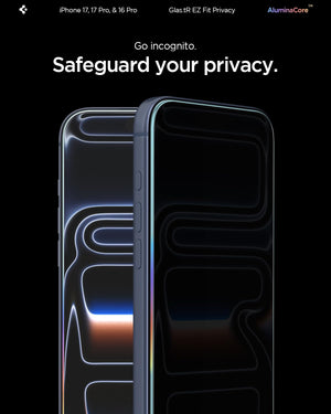 Spigen iPhone 16 Pro Screen Protector – GLAS.tR EZ Fit | Privacy – detail image 6