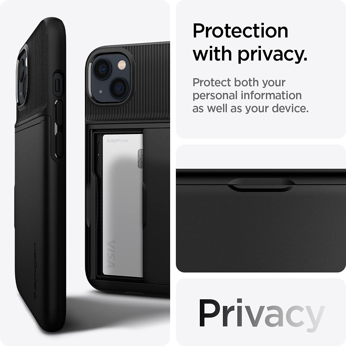 Spigen iPhone 13 Case Slim Armor CS - Black - image 4