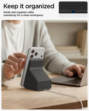Spigen MagFit S Phone Stand for 2024 MagSafe Charger - Black - image 5