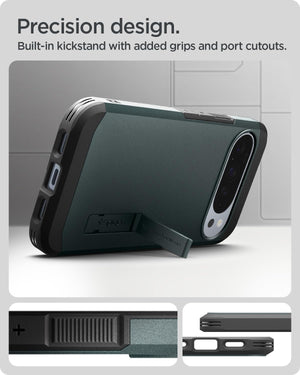 Spigen Pixel 10 Pro XL Tough Armor MagFit case - Abyss Green - image 6