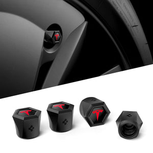 Spigen VS100 magnetic car tire valve caps 4 pack - Carbon Black - image 7