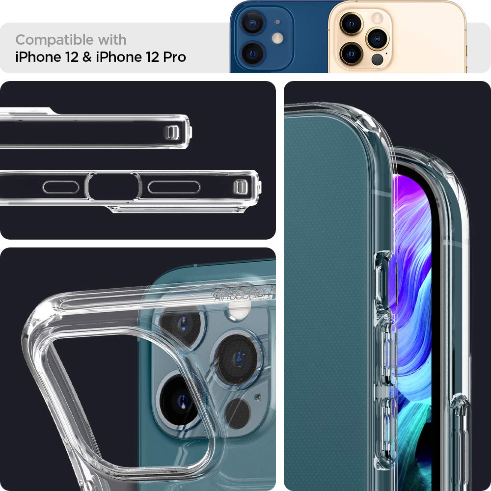 Spigen Liquid Crystal iPhone 12 / 12 Pro Case - Crystal Clear - image 3