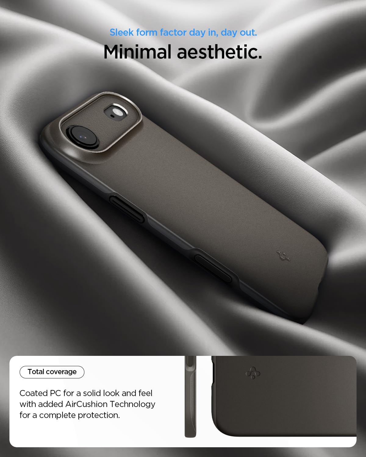 Spigen iPhone Air Case – Thin Fit (MagFit) - Gunmetal