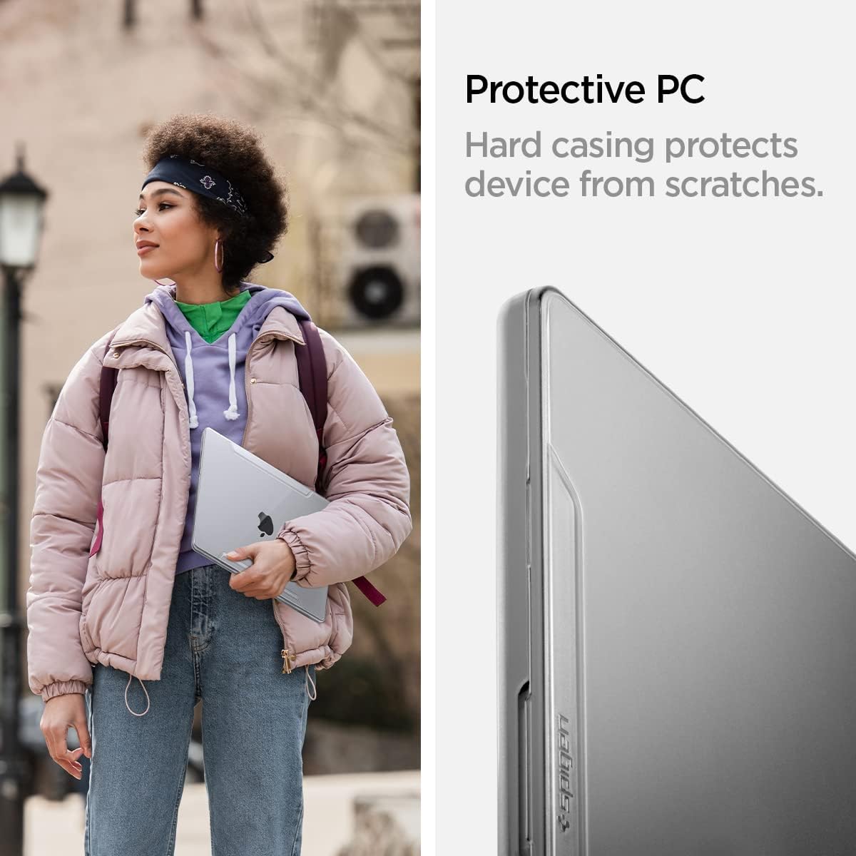 Spigen MacBook Pro 16-inch Airskin case - Crystal Clear - ACS04210 - image 5