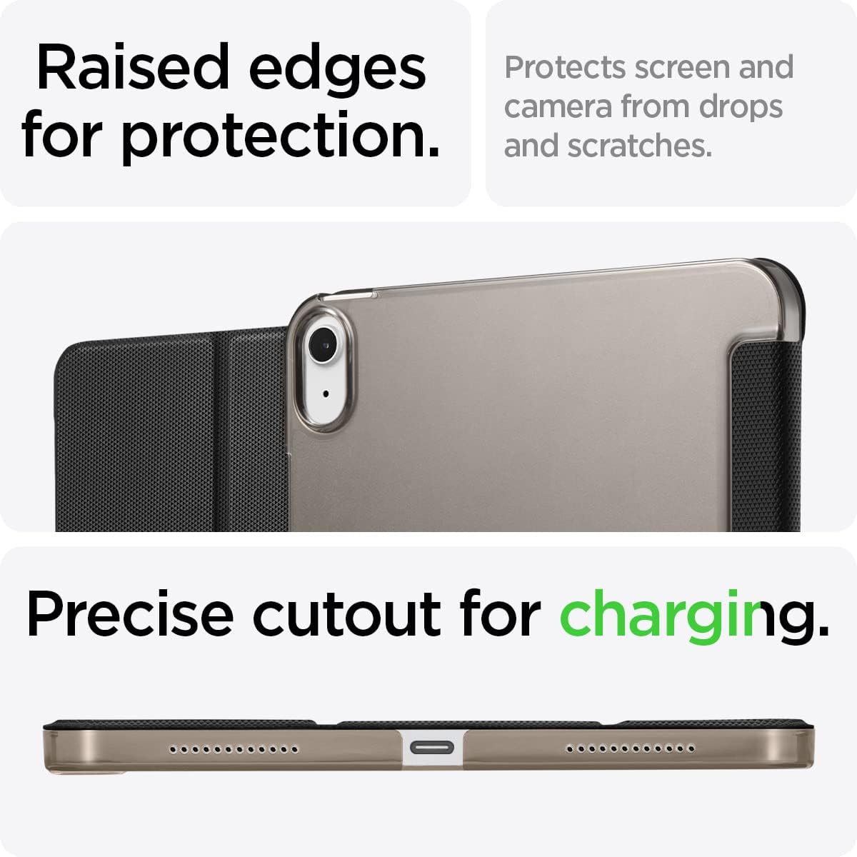 Spigen iPad 11th Generation (A16, 2025) / iPad 10th Generation (2022) Case – Liquid Air Folio