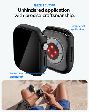 Spigen Thin Fit 360 Apple Watch Series 11/10 42mm Waterproof Case - Black - image 6