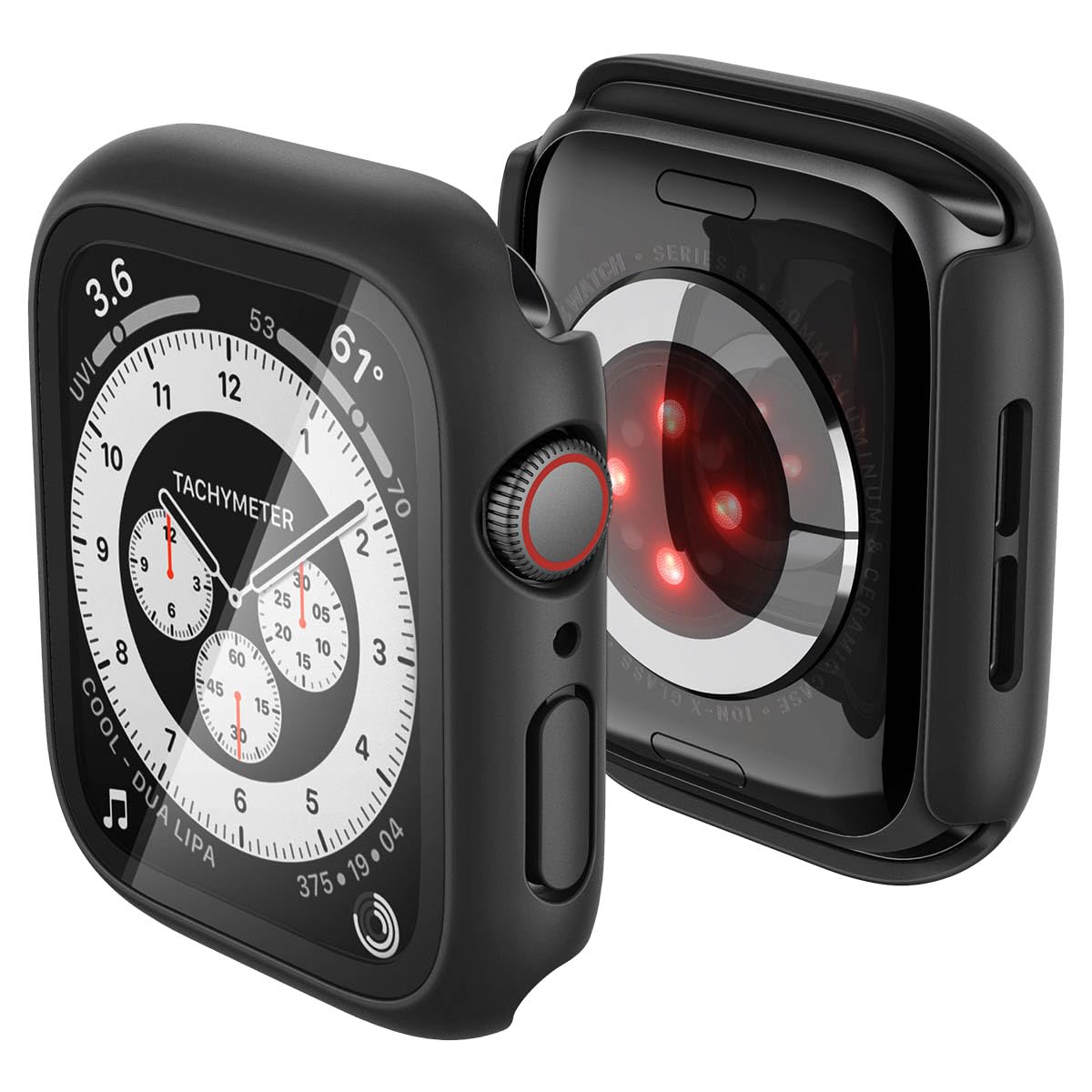Spigen Thin Fit 360 Apple Watch SE 3/2 44mm Waterproof Case - Black - image 1