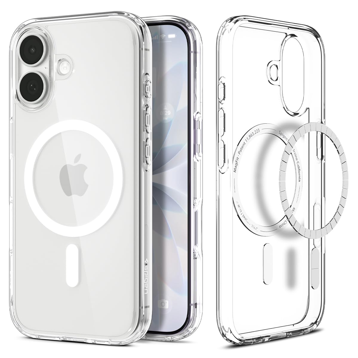 Spigen iPhone 17 Case - Ultra Hybrid (MagFit) - Clear White