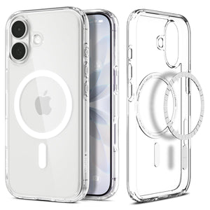 Spigen iPhone 17 Case - Ultra Hybrid (MagFit) - Clear White