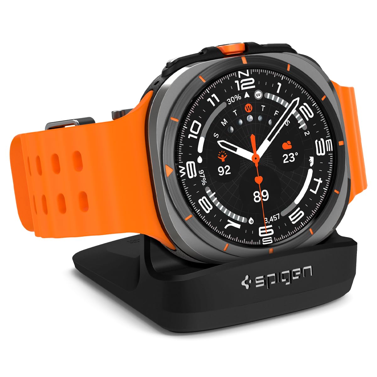 Spigen Galaxy Watch Charger Stand - S353 - Black - image 1