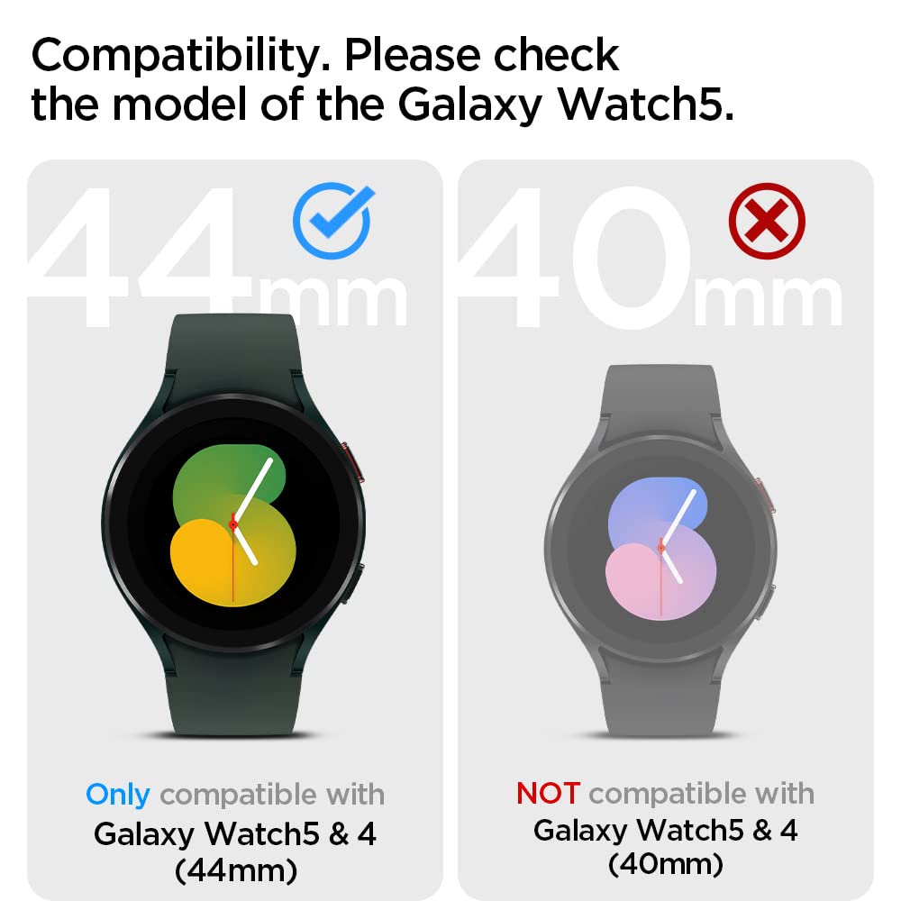 Spigen Galaxy Watch 5 / 4 44mm Case - Liquid Air - Matte Black – image 2