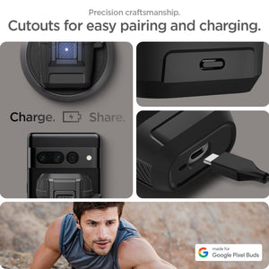 Spigen Lock Fit Google Pixel Buds Pro 2 / Pro Case - Matte Black - image 7