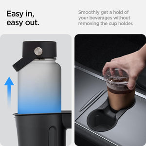 Spigen Tesla center console cup holder insert view 4