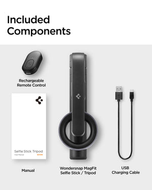 Spigen S570W MagFit Selfie Stick Tripod - Black - image 7