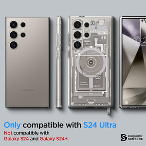 Spigen Galaxy S24 Ultra Case – Ultra Hybrid Metal Ring (MagFit) - Galaxy S24 Ultra - Zero One Natural Titanium - image 7