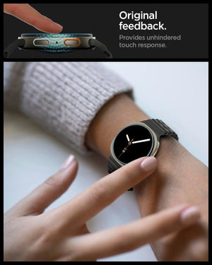 Spigen Galaxy Watch 9 / 8 40mm Screen Protector - Glas.tR EZ Fit (2 Pack) - Clear - image 4
