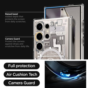 Spigen Galaxy S24 Ultra Case – Ultra Hybrid Metal Ring (MagFit) - Galaxy S24 Ultra - Zero One Natural Titanium - image 4