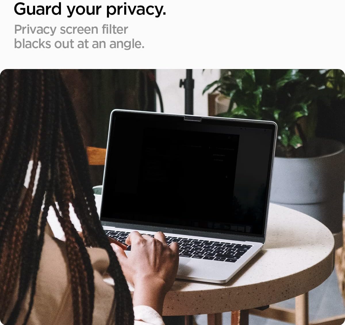 Spigen MacBook Pro 16-inch SafeView privacy screen - Transparency - image 3