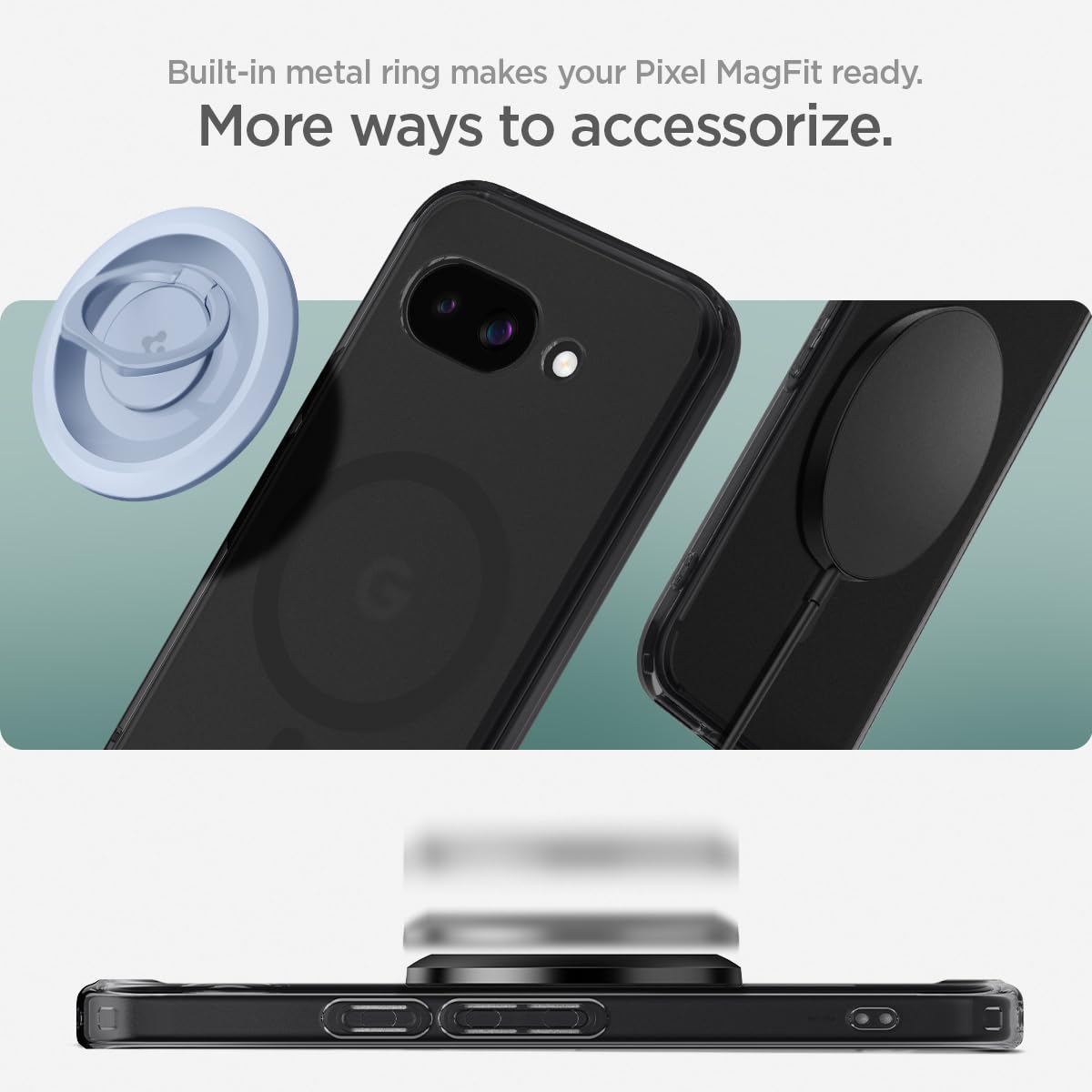 Spigen Ultra Hybrid MagFit Google Pixel 9a Phone Case - Frost Black - image 4