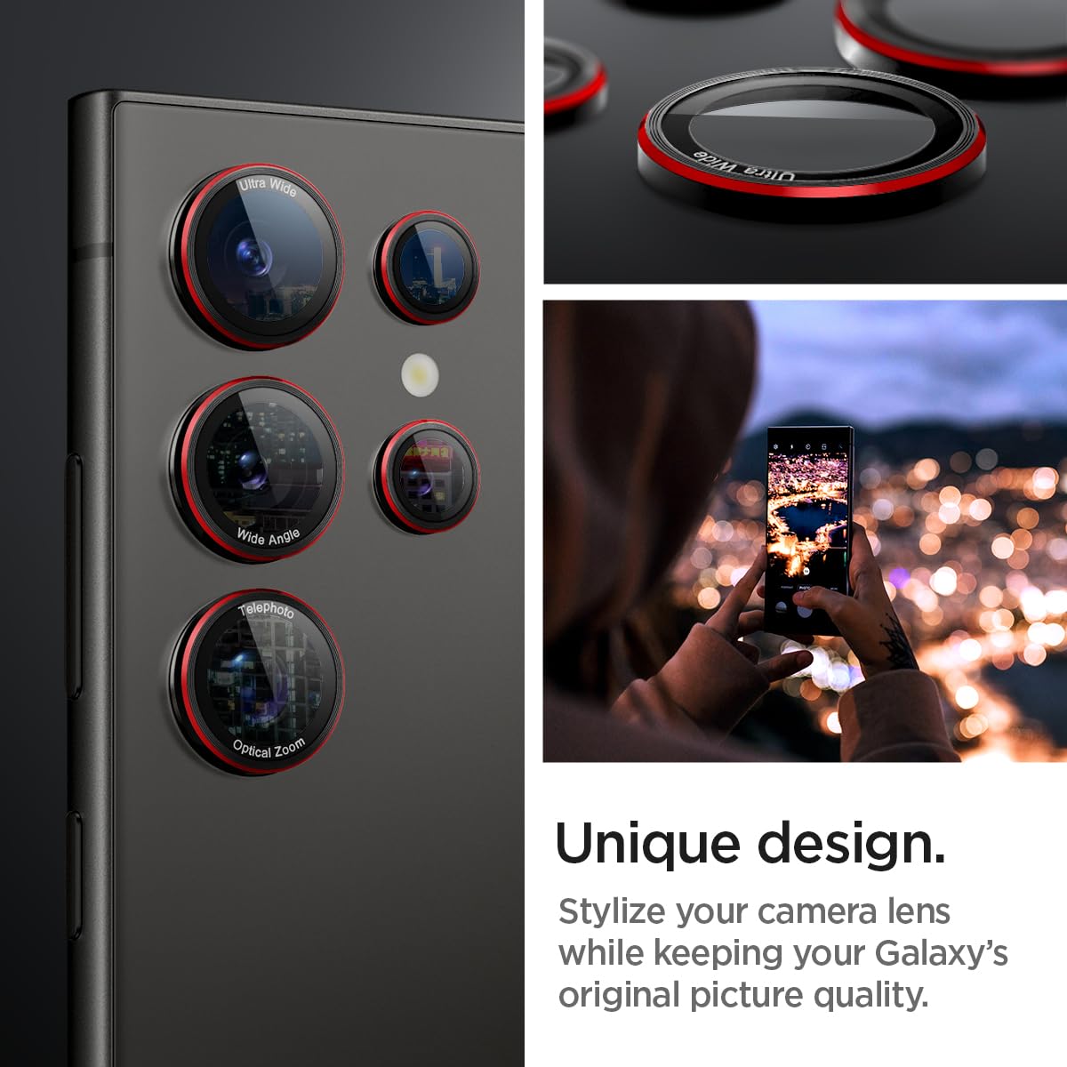 Spigen Galaxy S24 Ultra Lens Protector – Optik Pro EZ Fit (2 Pack) – L-Series – product image 2